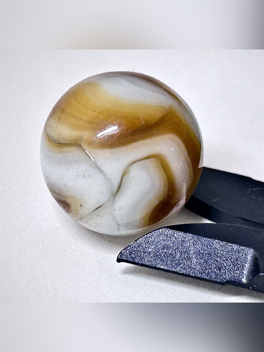 Antique Christensen Agate Carmel Swirl Marble
